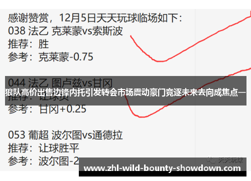 狼队高价出售边锋内托引发转会市场震动豪门竞逐未来去向成焦点一